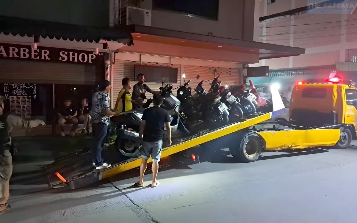 Pattaya polizei zieht strikte linie auslaendische fahrer zahlen hohe strafen und verlieren