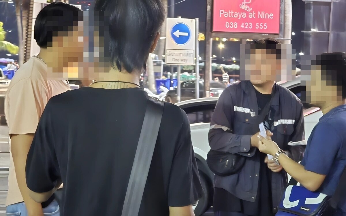 Pattaya streit zwischen thailaendischen fahrern und britischem touristen fahrer beruft sich auf