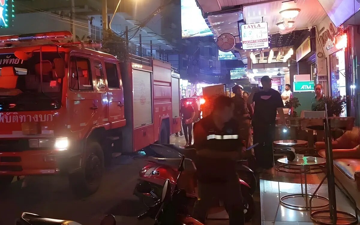 Pattaya walking street feuer im allseits beliebten dubai restaurant