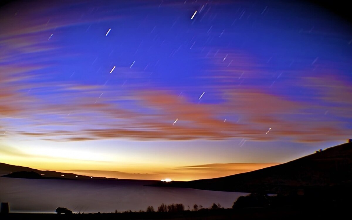 Perseiden-Meteorschauer am Muttertag über Thaland