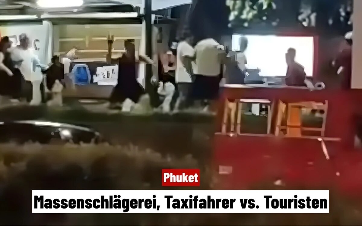 Phuket: Massenschlägerei zwischen Taxifahrern und Touristen (Video)