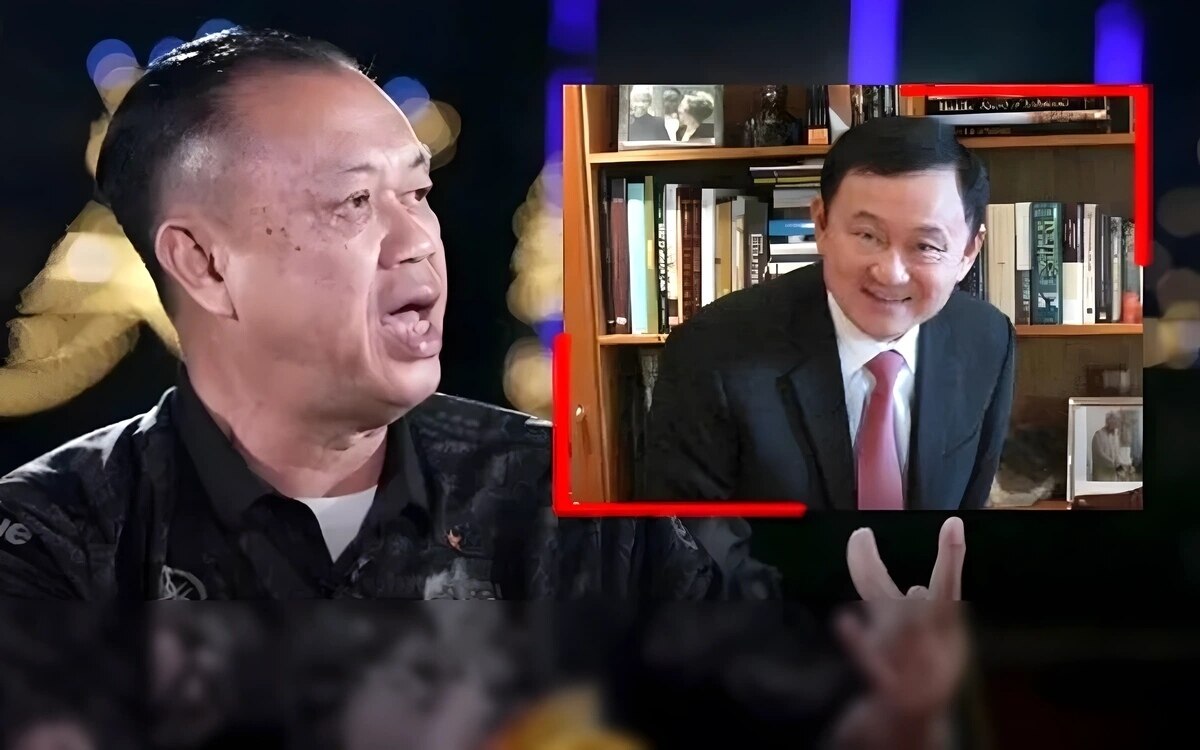 Politische schluesselrunde thaksin und newin entwerfen strategie fuer thailands zukunft