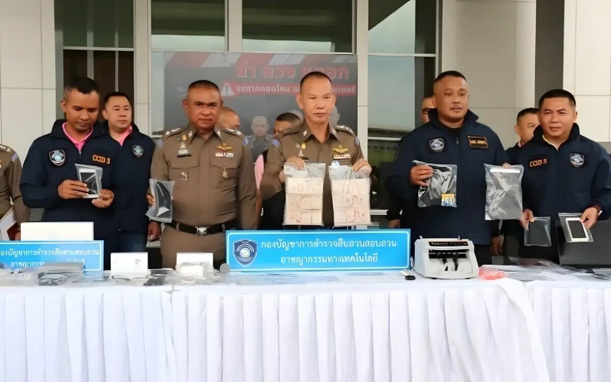 Razzia gegen callcenter betrueger thailaendische cyberpolizei verhaftet neun personen und