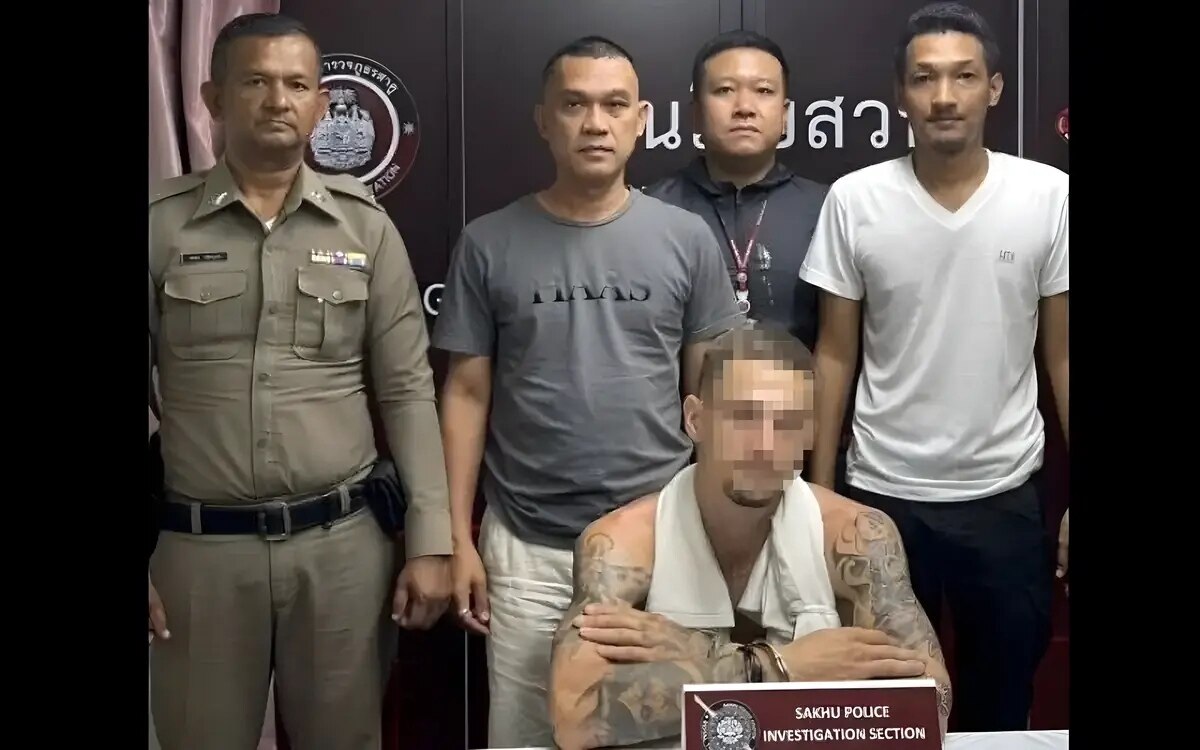 Russe wegen illegalen motorradverleih in phuket verhaftet fotos