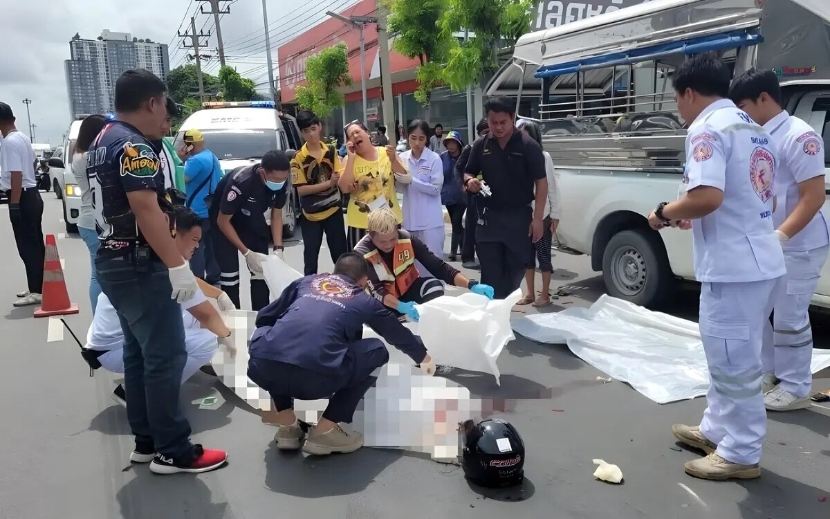 Samut prakan in aufruhr polizei ermittelt nach toedlicher kollision auf phuttharaksa road