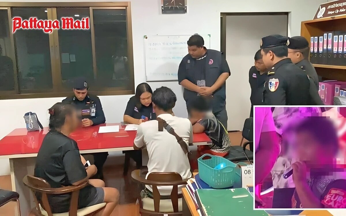 Schockierender vorfall in pattaya 11 jaehriger junge beim dampfen auf der walking street erwischt