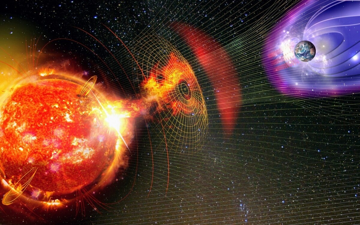 Schwere geomagnetische stuerme werden auf der erde erwartet