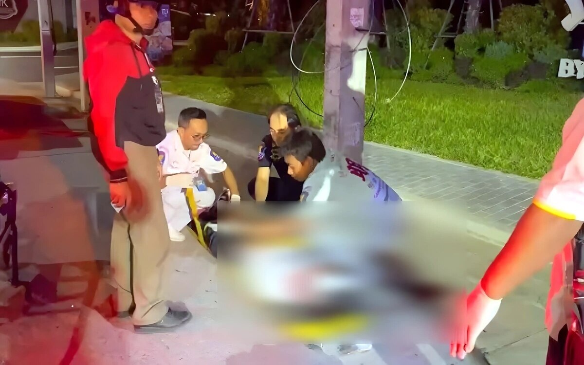 Schwerer motorradunfall in pattaya auslaender und thailaenderin verletzt augenzeugen berichten