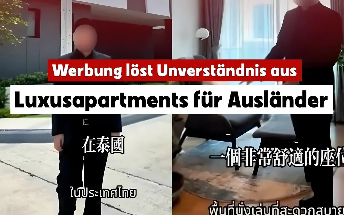 Skandalöse ausländische Luxusimmobilien-Werbung in Bangkok sorgt für Empörung unter Thailändern (Video)