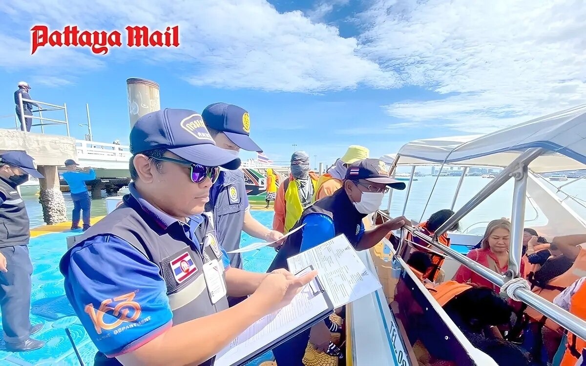 Strenge sicherheitsinspektionen erhoehen die sicherheit am strand von pattaya und auf see