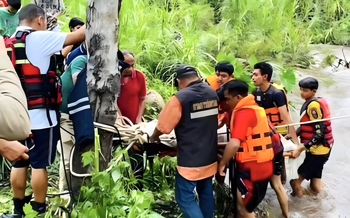 Sturzflut am wang lung wasserfall zwei touristen verlieren tragisch ihr leben