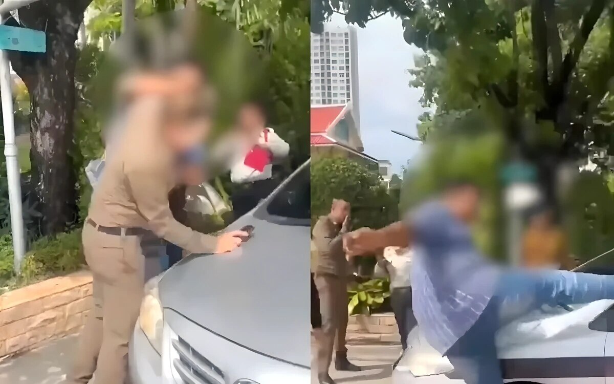 Taxischlägerei in Bangkok: Polizist nach Angriff eines App-Fahrers schwer erschüttert (Video)