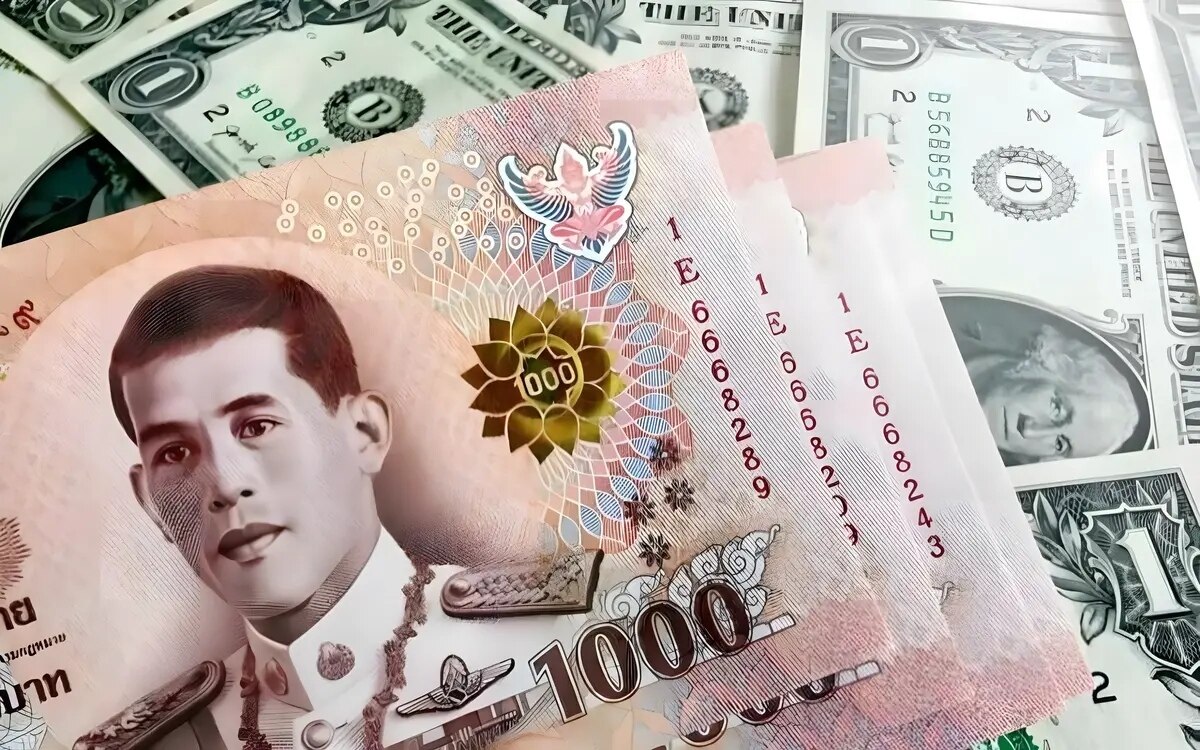 Thai baht erreicht tiefsten stand gegenueber dem us dollar seit november