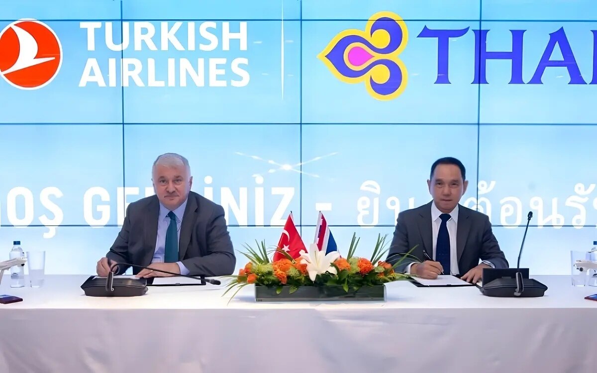 Thai und turkish airlines vereinbaren gemeinsame aktivitaeten