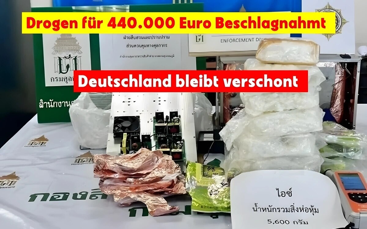 Thailaendische zollbehoerde schlaegt kraeftig zu drogenlieferungen fuer australien und deutschland