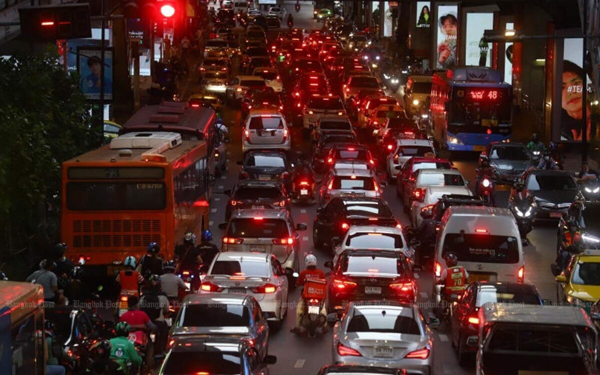 Thailand hat 44 millionen registrierte fahrzeuge