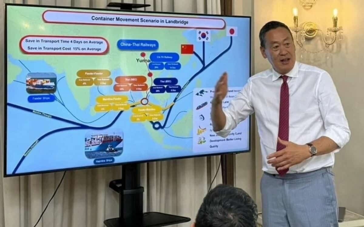 Thailand plant 1 billion baht landbruecke zur steigerung der handels effizienz