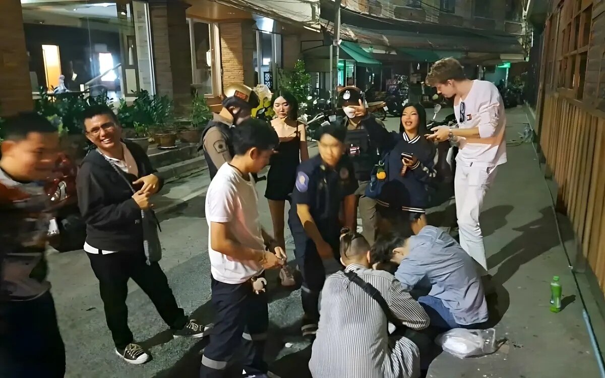 Tourist in pattaya von bewaffnetem taxifahrer attackiert