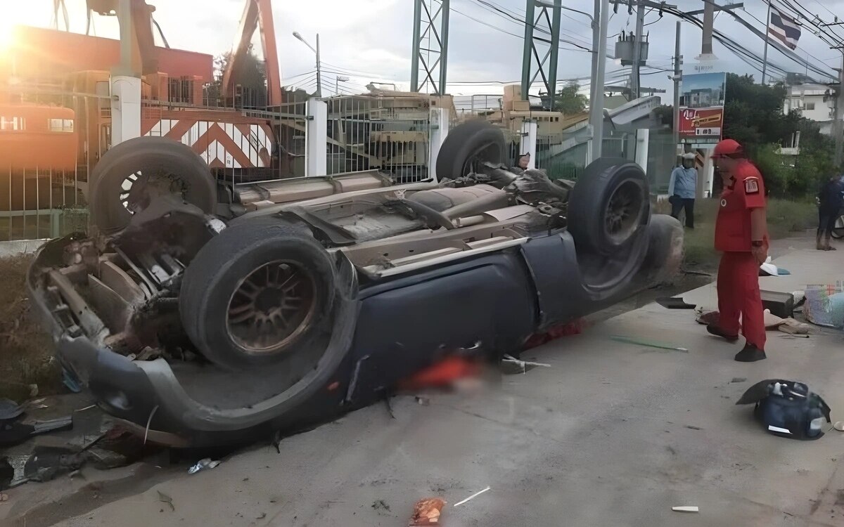 Tragischer lkw unfall in chon buri ein toter und vier verletzte nach dramatischer kollision