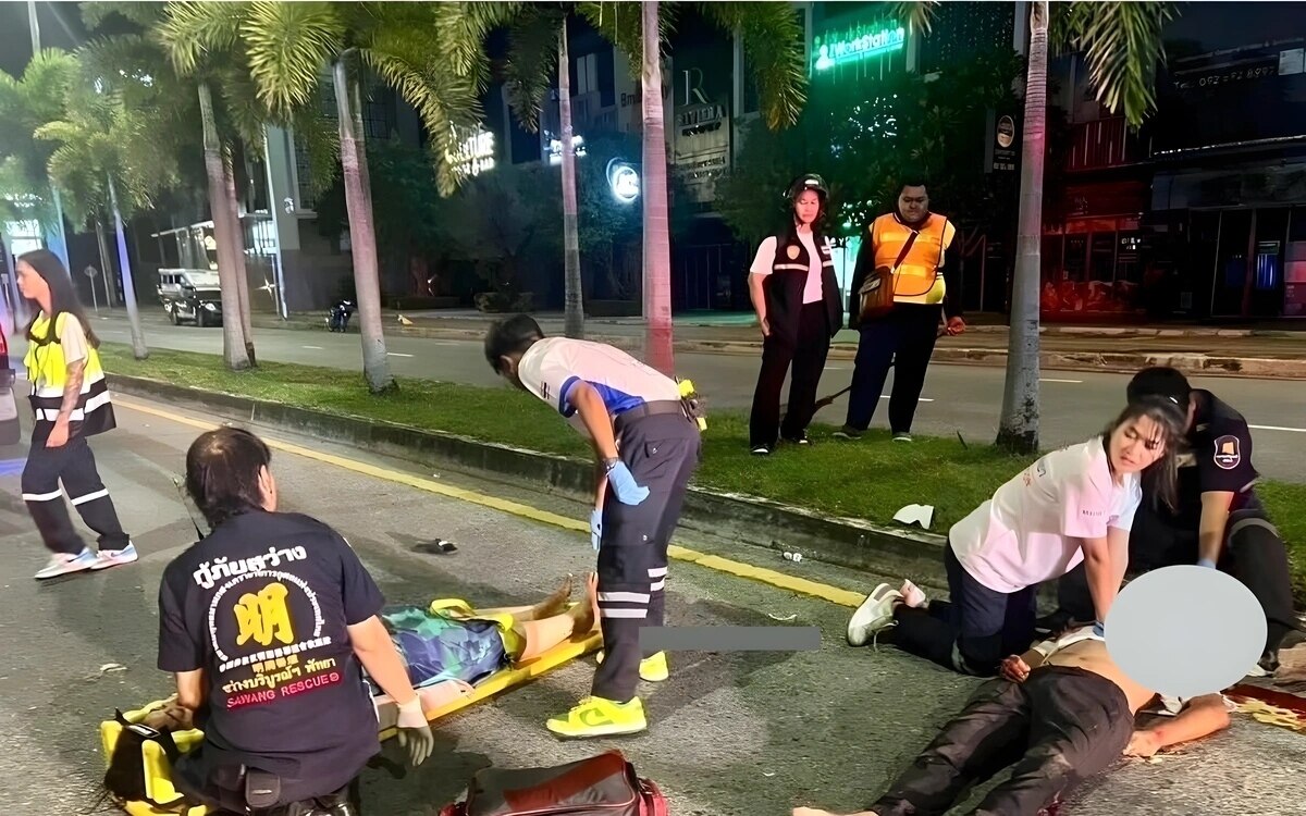 Tragischer Motorradunfall in Jomtien: Ausländer verliert Leben, Beifahrerin schwer verletzt