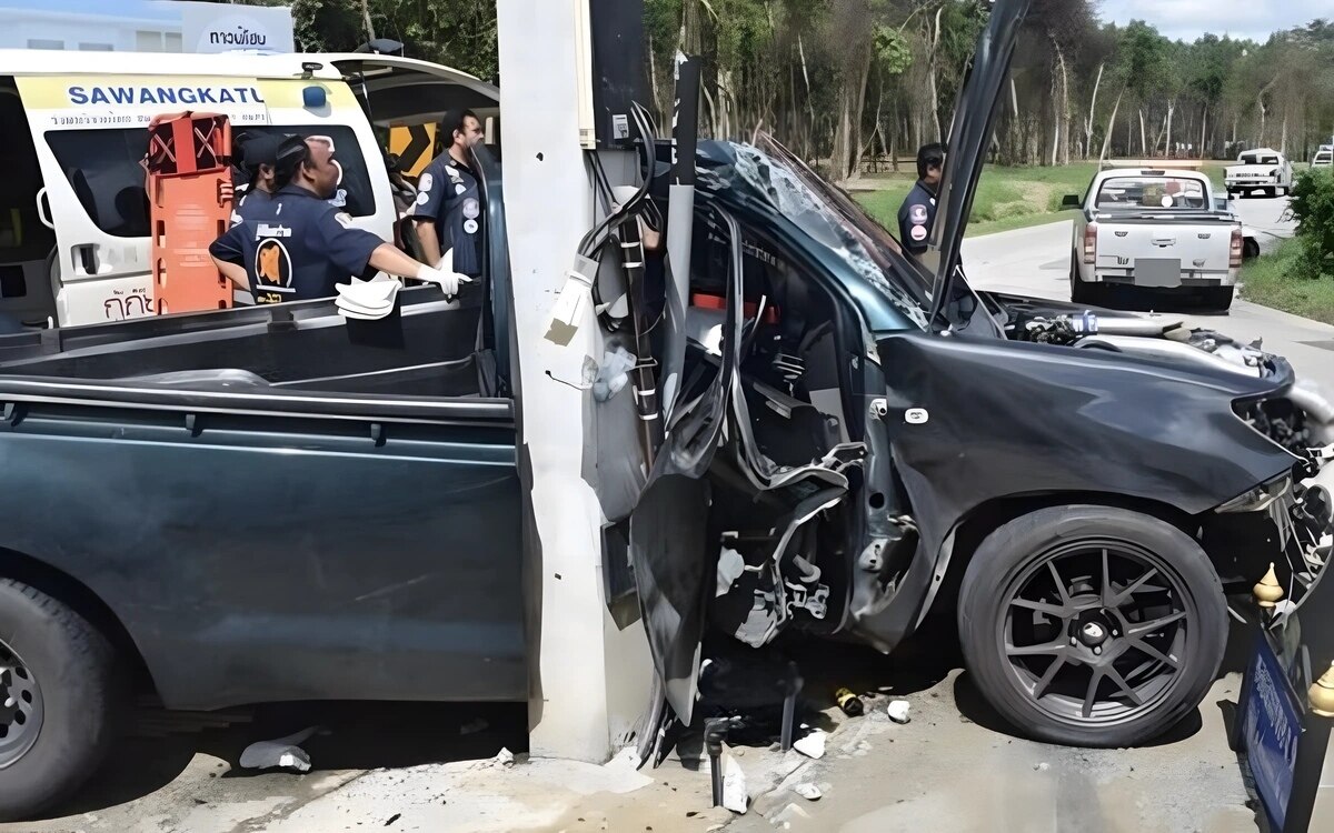 Tragischer Unfall in Chanthaburi: Junger Mann stirbt bei Crash mit umgebautem Pickup