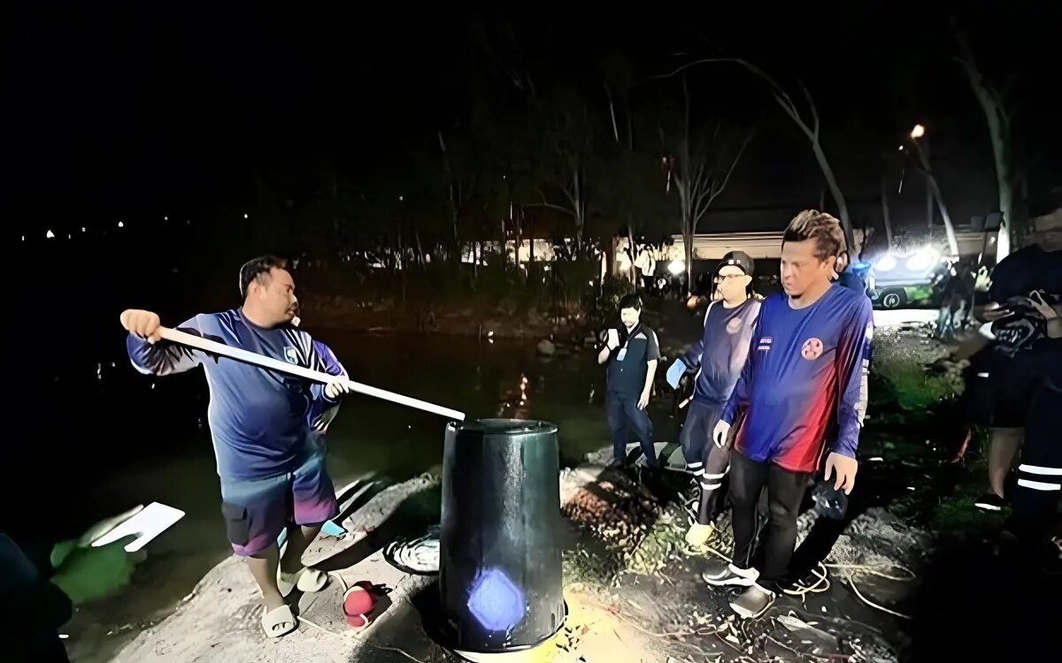 Ueberreste eines vermissten auslaender im einbetonierten 200 liter fass entdeckt