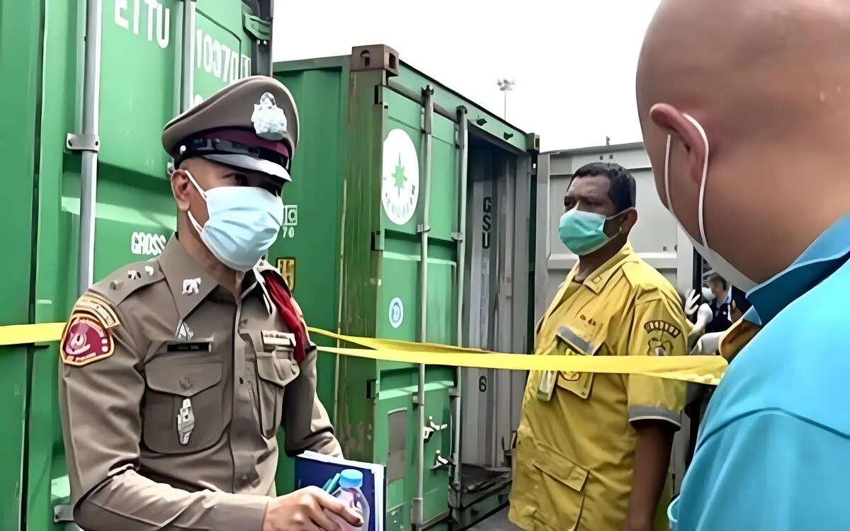 Untersuchung in manila zu dem raetsel von zwei leichen die am montag in einem frachtcontainer in