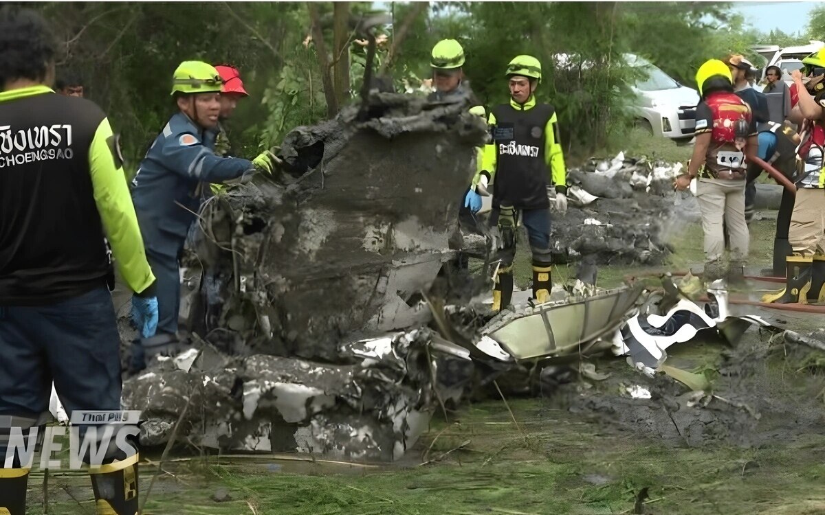 Update: Überreste von neun Opfern des Flugzeugabsturzes in Chachoengsao geborgen