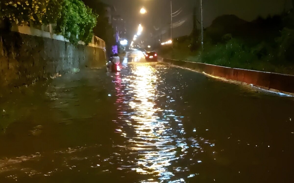 Verheerende ueberschwemmungen in ost pattaya massive schaeden