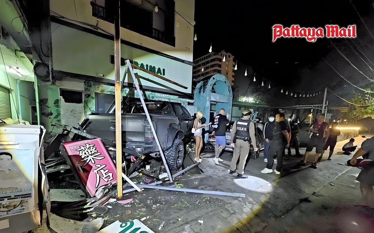 Verkehrsunfall in Pattaya: Ausländischer Fahrer gesteht Alkoholeinfluss, was nun?