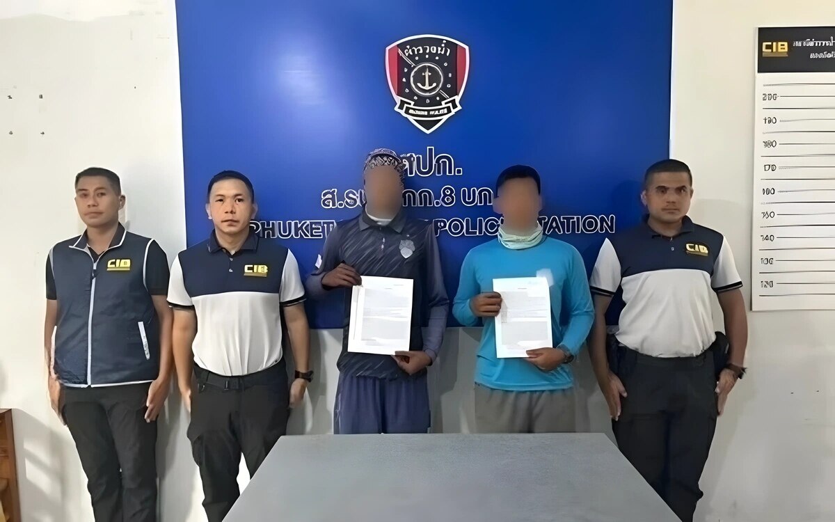 Wasserschutzpolizei von phuket beschlagnahmt illegale jetskis und verhaftet zwei betreiber