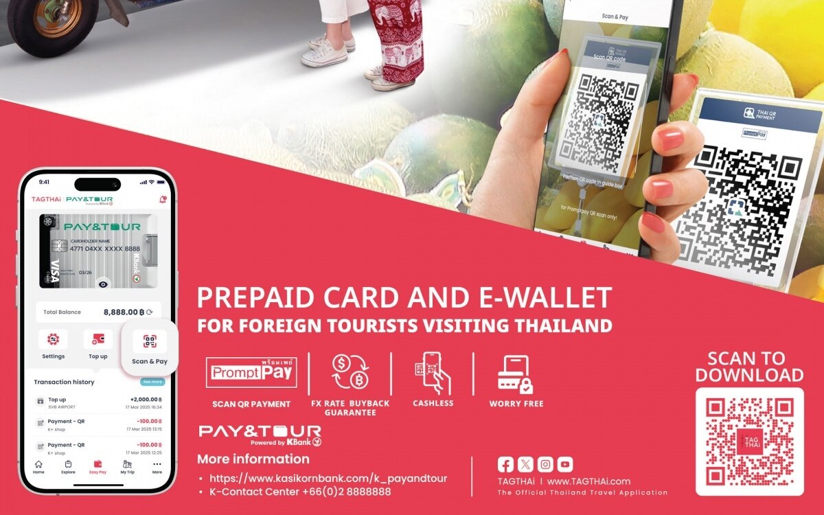 TAGTHAi EASY PAY: Die neue E-Wallet für internationale Besucher in Thailand