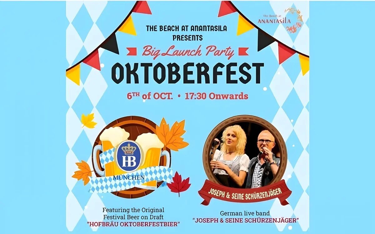 Verpassen sie nicht das oktoberfest in hua hin im anantasila am 6 oktober