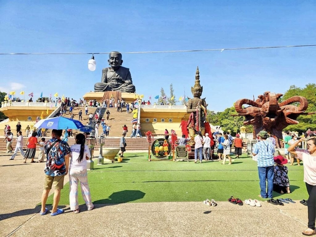 Hua Hin, Prachuap Khiri Khan ist während des Neujahrsfestes voll mit Touristen