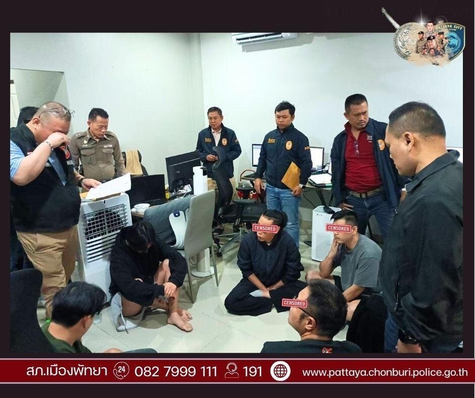 Erstaunliche Enthüllung: Polizei von Chonburi deckt internationales Online-Glücksspielnetzwerk in Pattaya auf