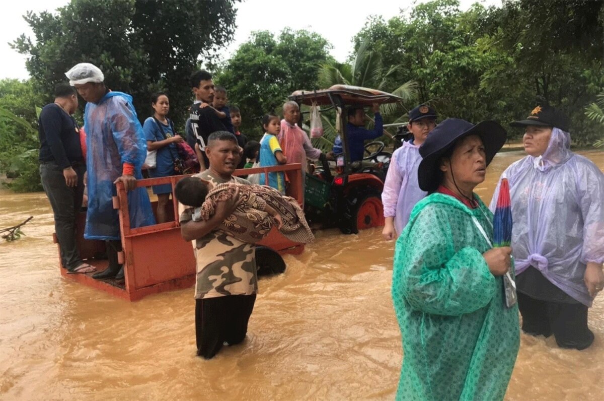 Mindestens 500 Häuser in Trat überschwemmt