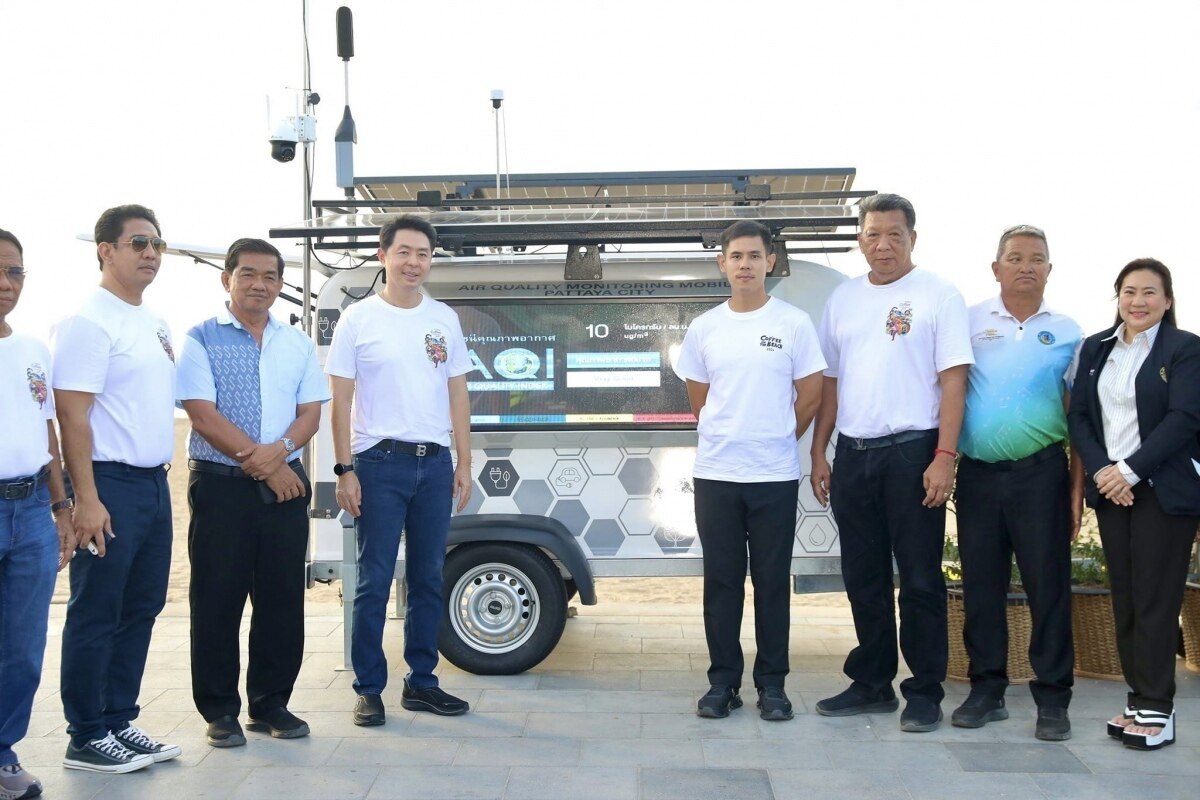 Pattaya City setzt auf innovative mobile Station zur Überwachung von Luft- und Lärmbelastung