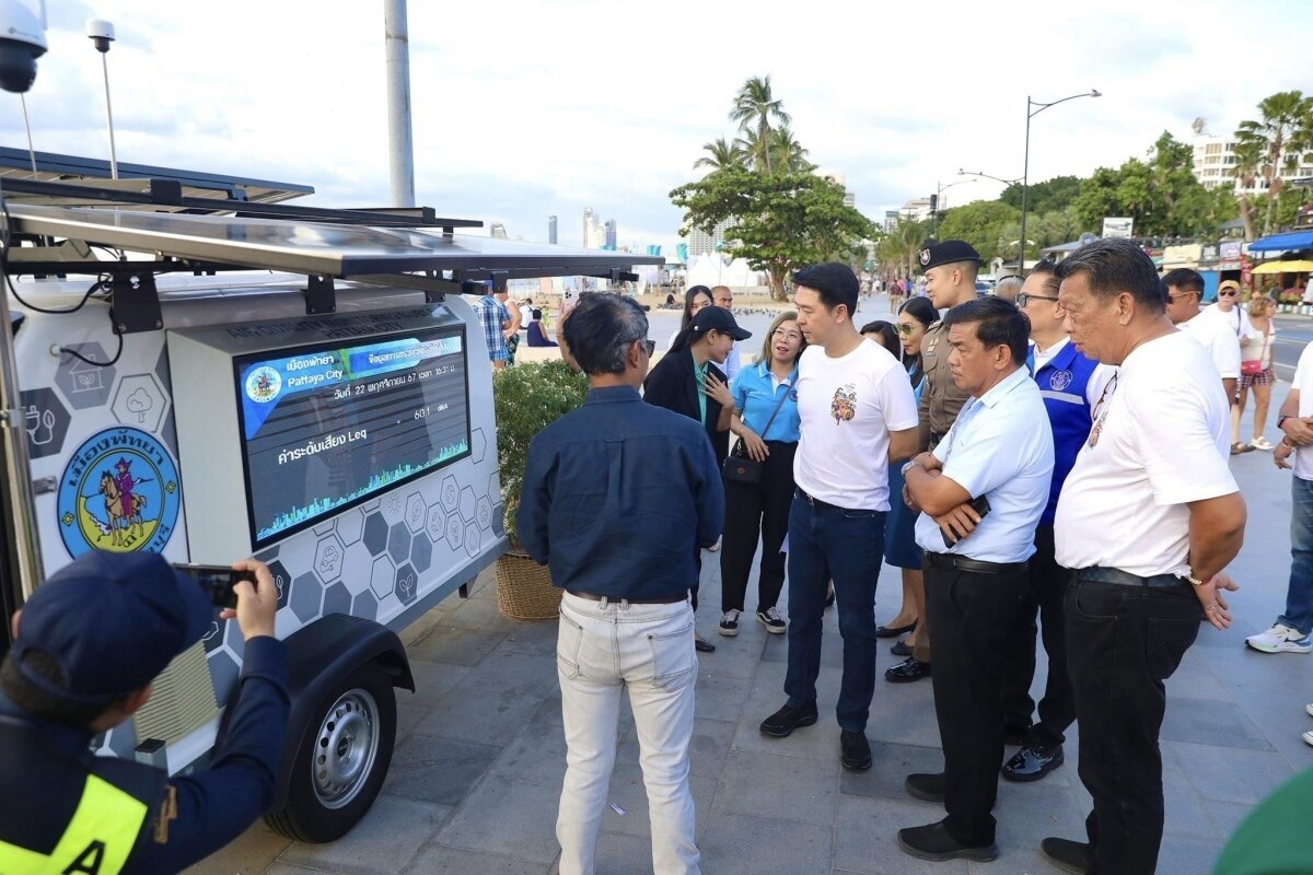 Pattaya City setzt auf innovative mobile Station zur Überwachung von Luft- und Lärmbelastung