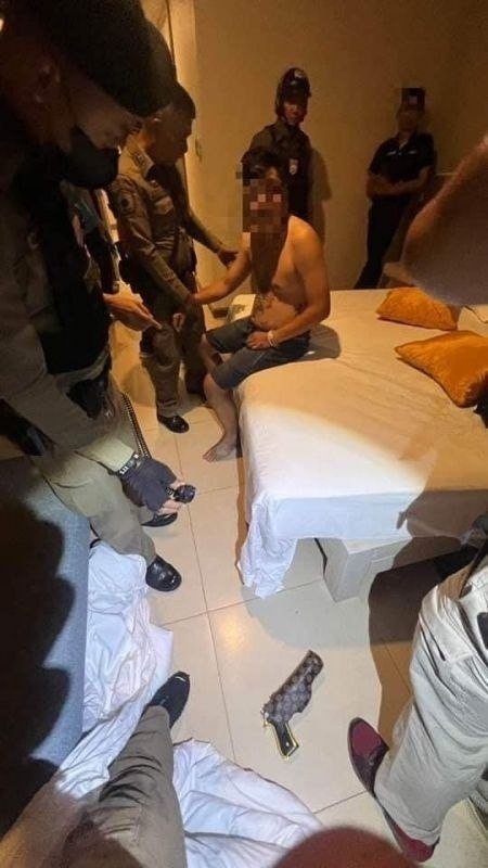 Thailänder bedroht Russin im Hotel mit einer geladenen goldenen 9-mm-Beretta (Fotos)