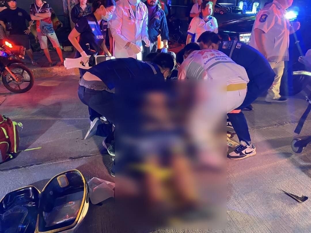 Motorradunfall in Pattaya: Ausländer schwer verletzt - Zwei Thailänderinnen betroffen