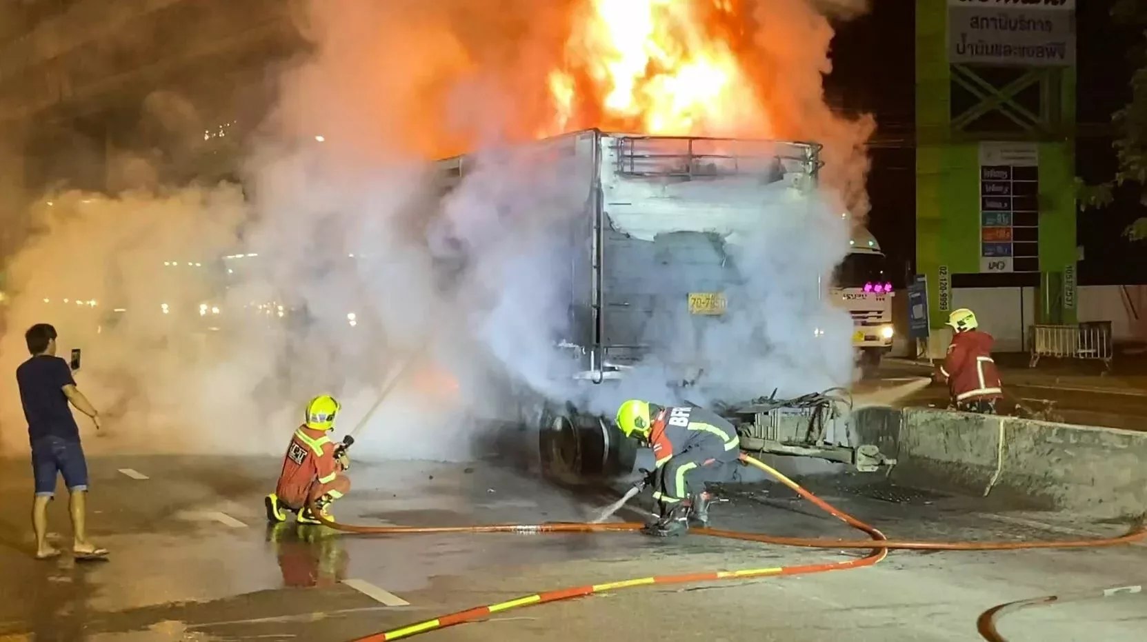 Truck fire